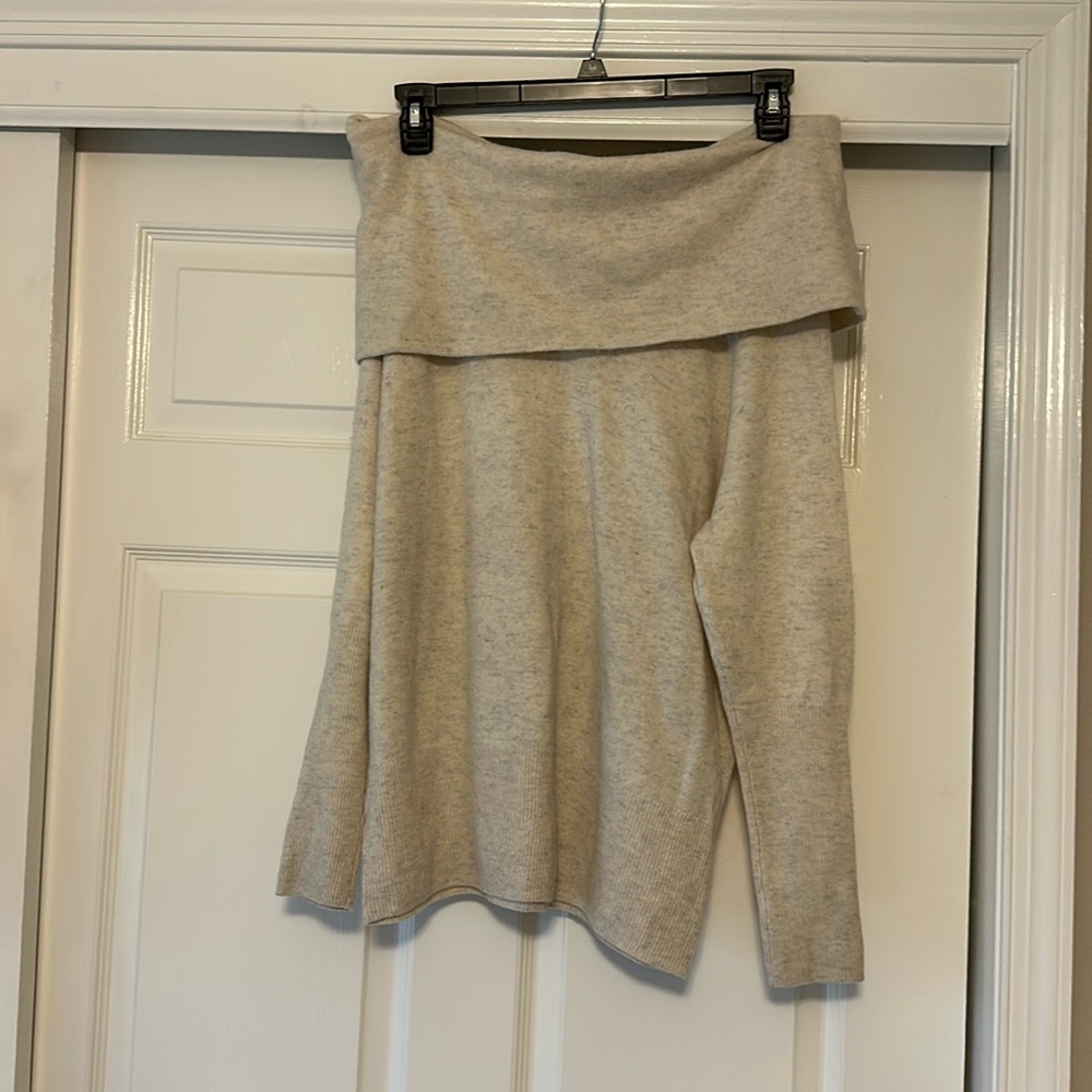 Aqua Cashmere Off Shoulder Sweater